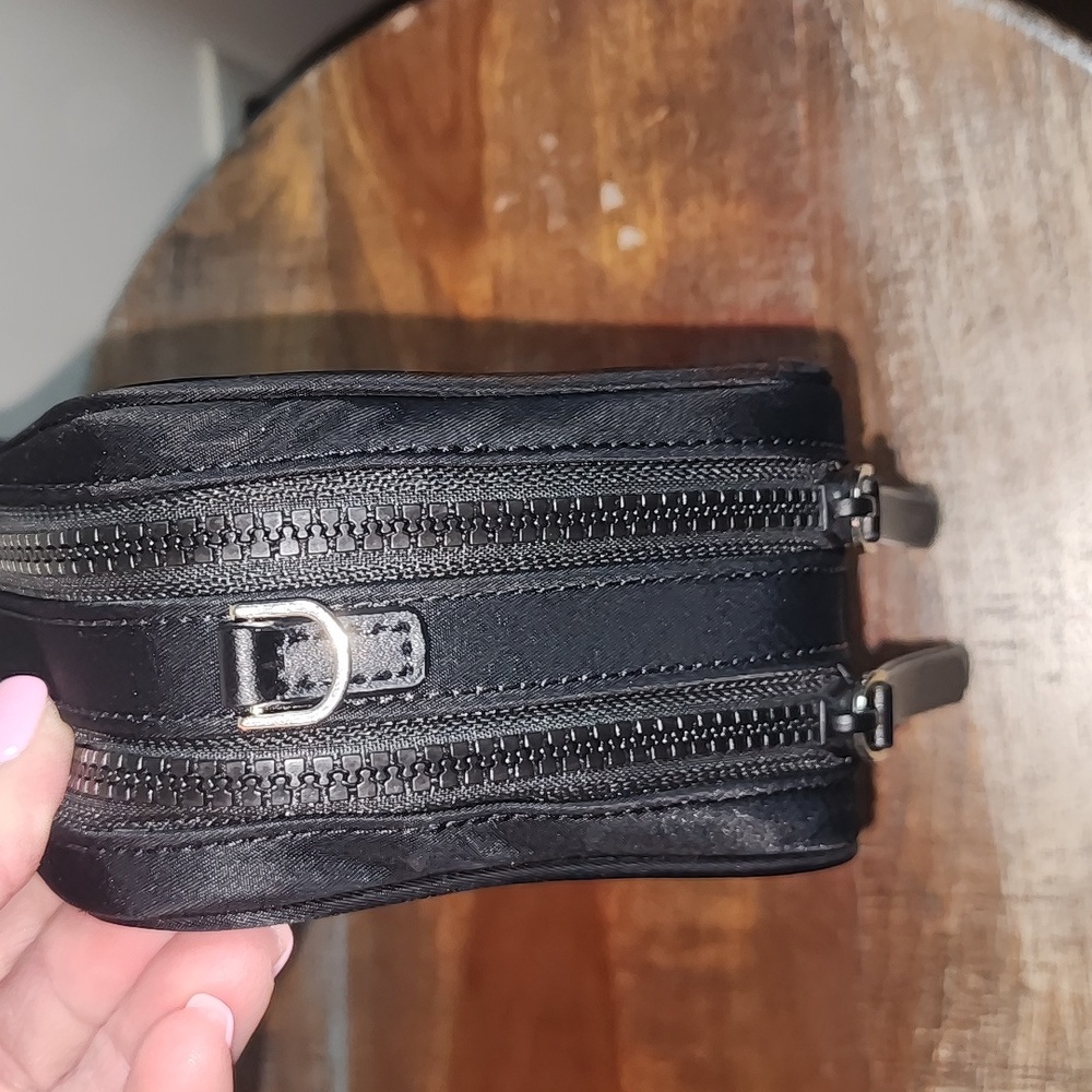 Kate Spade Black Double Zip Camera Bag Crossbody Purse - Picture 6 of 13